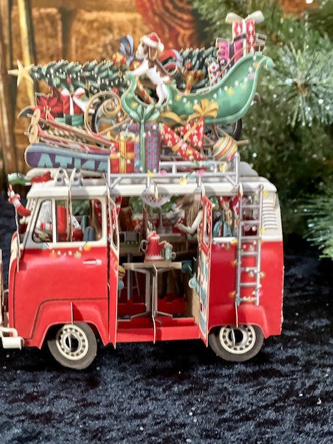 3D CHRISTMAS CARDS - CHRISTMAS CAMPER