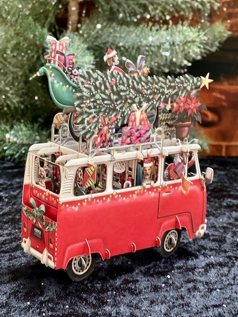 3D CHRISTMAS CARDS - CHRISTMAS CAMPER