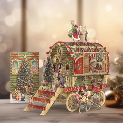 3D POP UP CHRISTMAS CARDS - CHRISTMAS CARAVAN