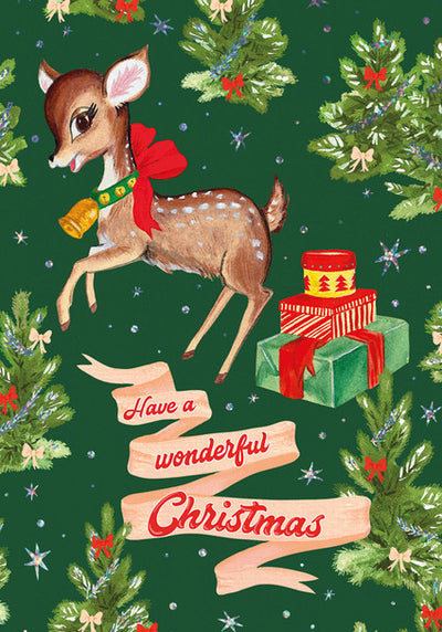 Wonderful Christmas Deer Christmas Card