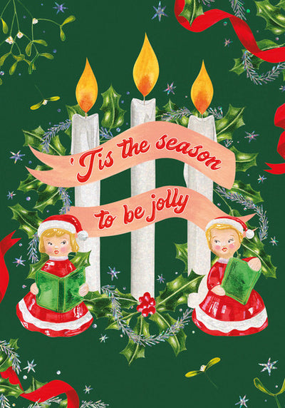 Tis The Season Candles Christmas Card