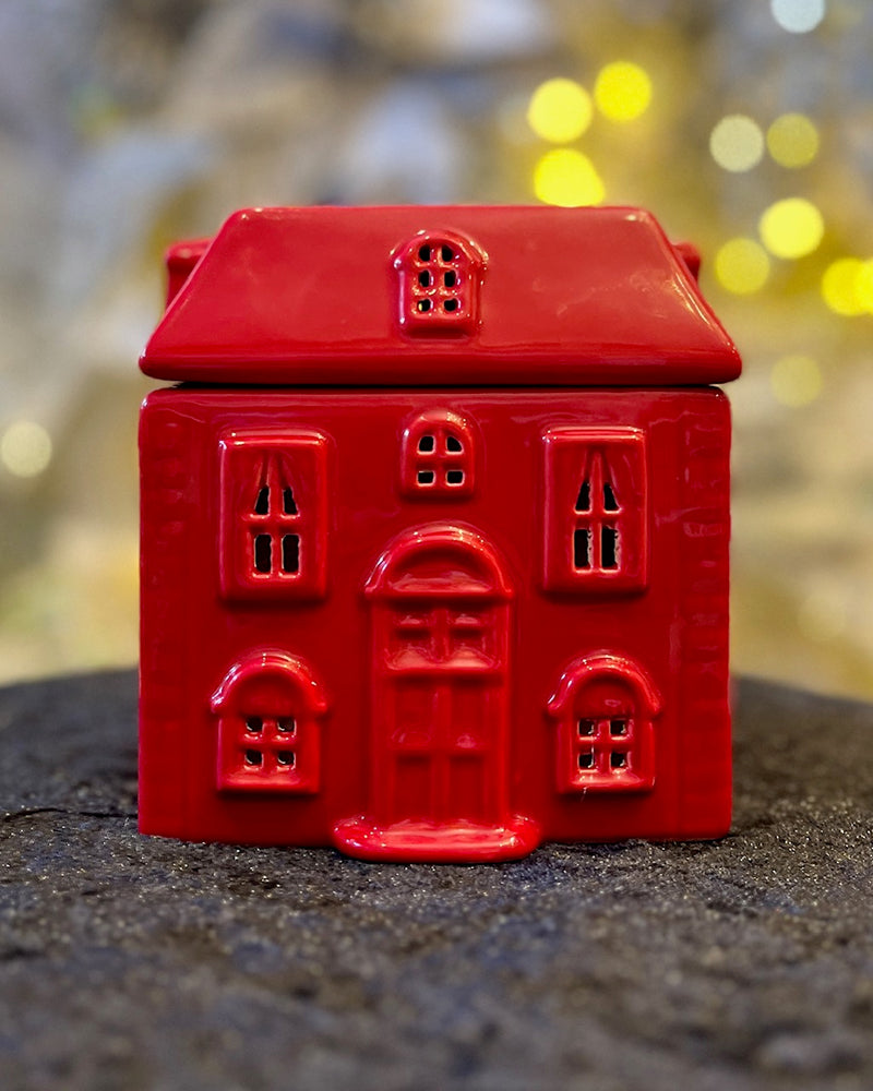 RED HOUSE CERAMIC WAX/OIL BURNER CR01520