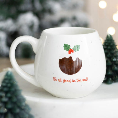 ALL GOOD IN THE PUD CHRISTMAS MUG