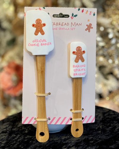 GINGERBREAD MAN SPATULA 2 PIECE SET