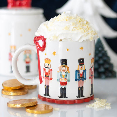 Nutcracker Print Mug with Bow NU13826