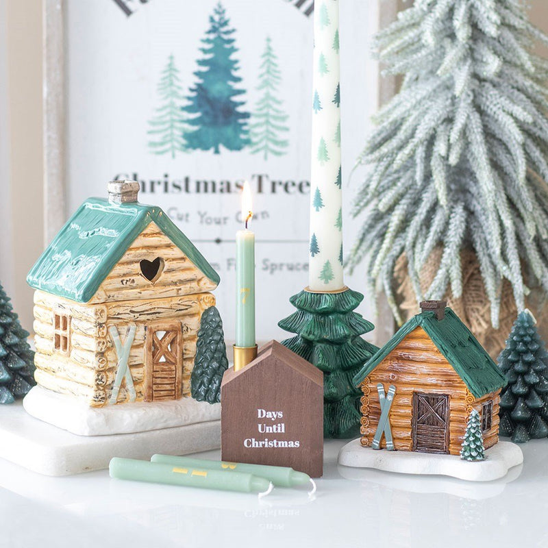 Set of 24 Mini Advent Candles with House Holder WO16526