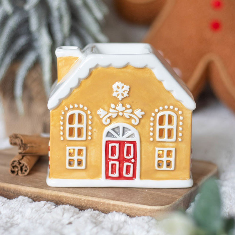 GINGERBREAD HOUSE SHAPED WAX/OIL BURNER WS18826