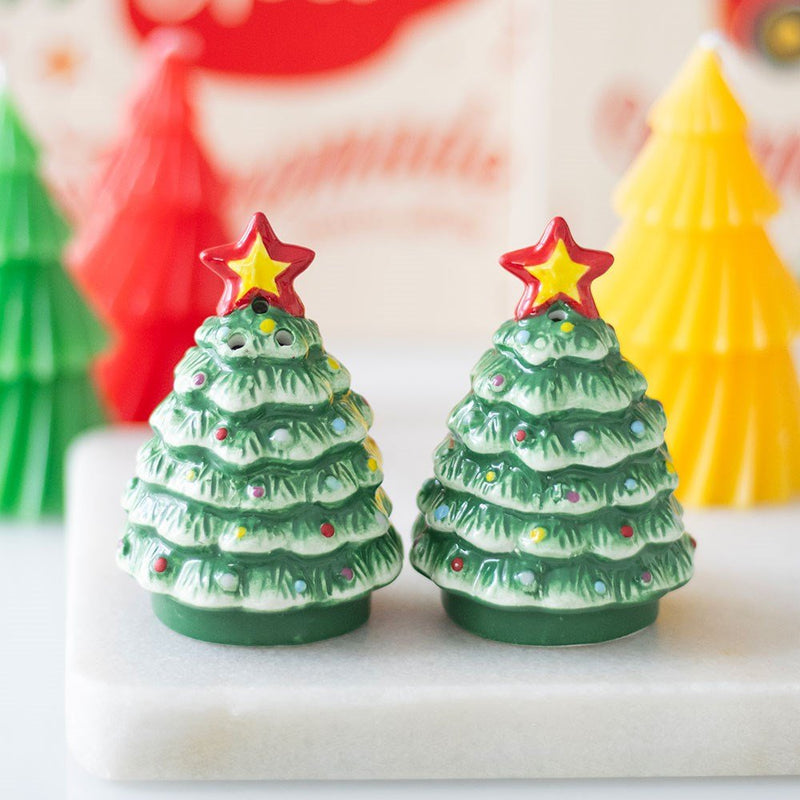 Nostalgic Christmas Trees Salt & Pepper Shakers NC42626