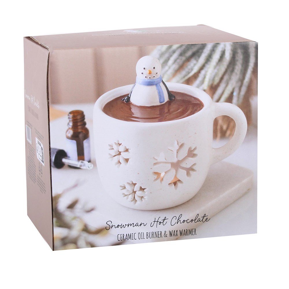 Snowman Hot Chocolate Oil Burner and Wax Warmer FN47227