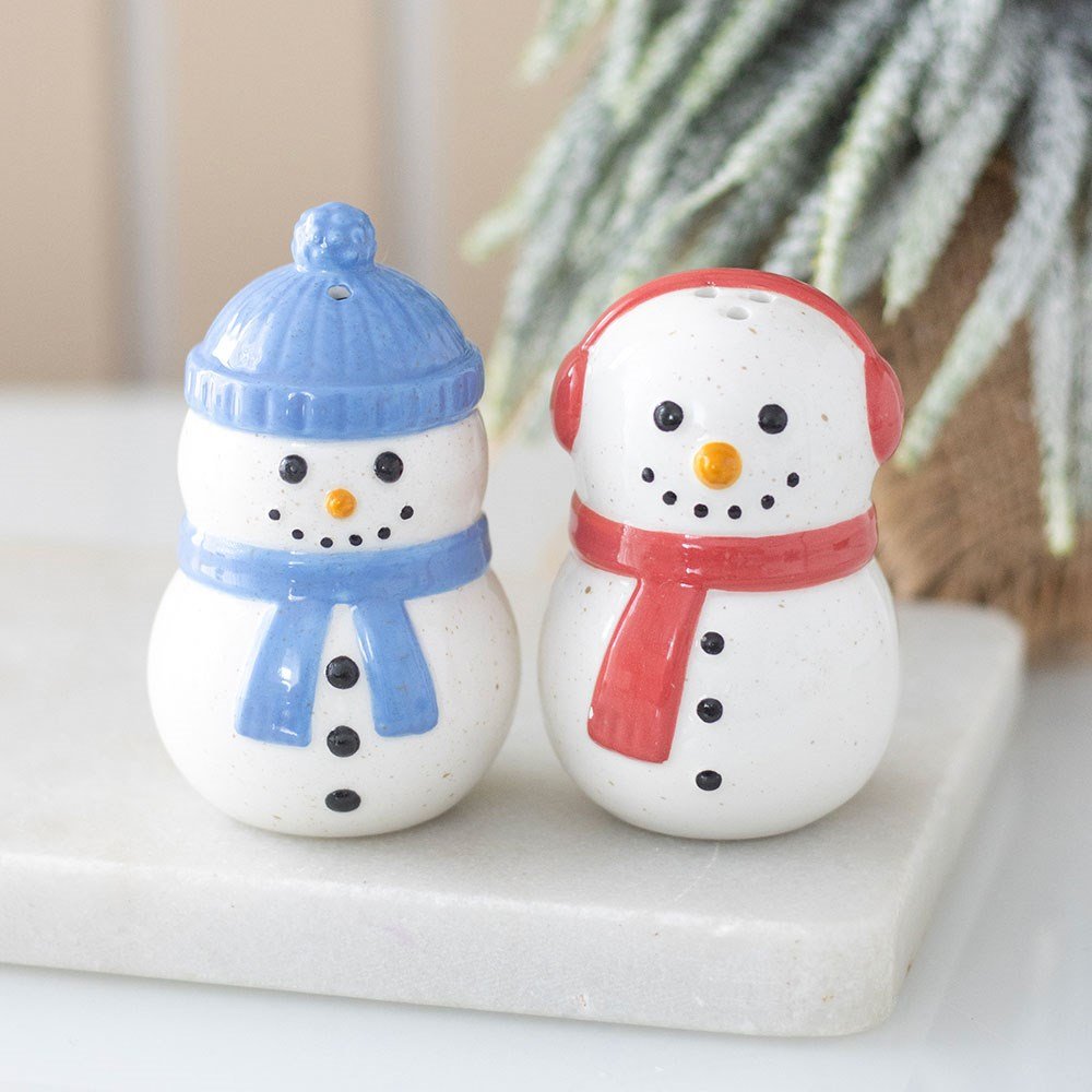 Winter Snowmen Salt and Pepper Shakers FN47827