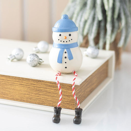 Winter Snowman Shelf Sitter Ornament FN48127