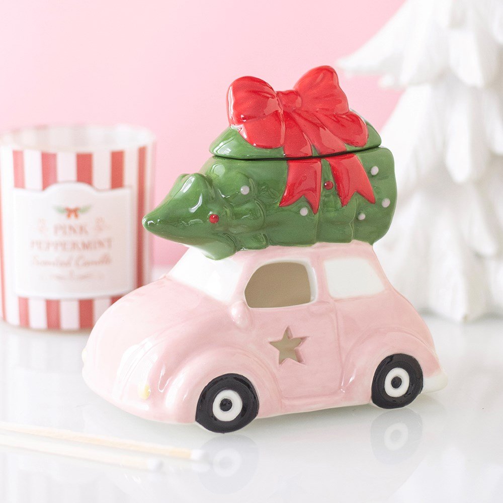 Pink Car with Christmas Tree Oil Burner BK51727