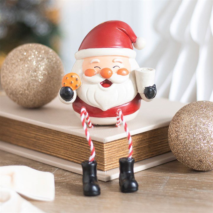 Jolly Santa Christmas Shelf Sitter Ornament JS56627