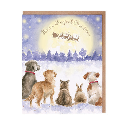 Magical Christmas - Wrendale Design Christmas Card