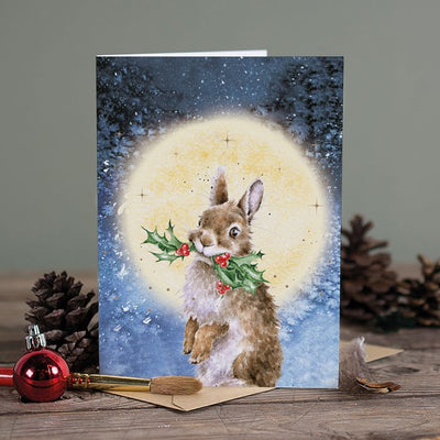 Light Of The Moon - Wrendale Design Christmas Card