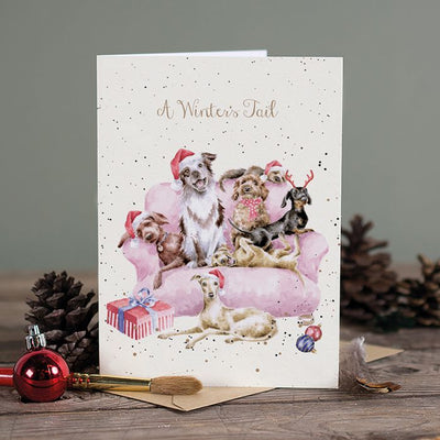 Winter's Tail - Wrendale Design  Christmas Card