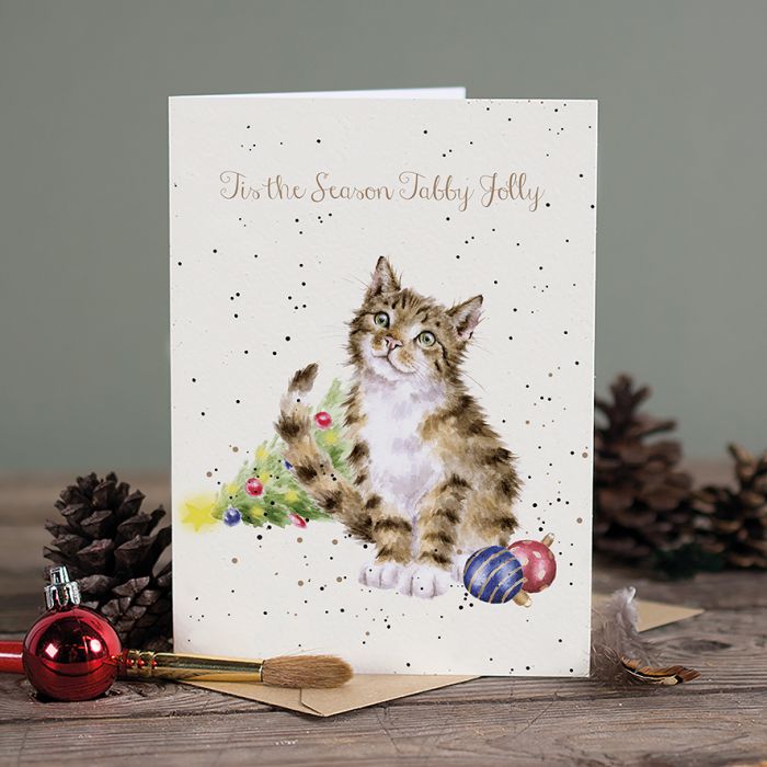 Tabby - Wrendale Design Christmas Card