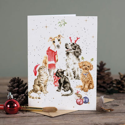 The Office Party - Wrendale Design Christmas Card