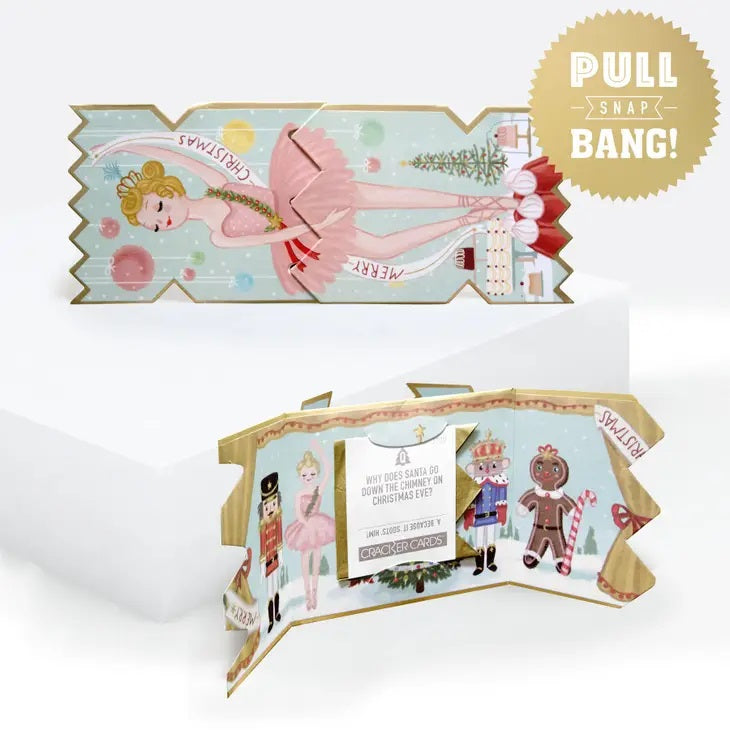 NUTCRACKER FAIRY CHRISTMAS CRACKER CARD
