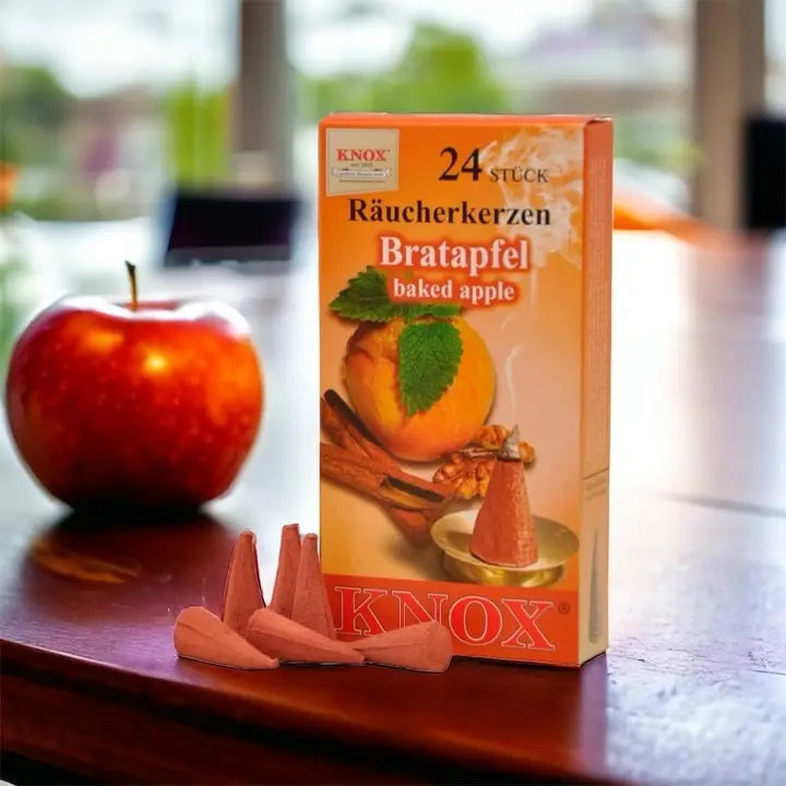 INCENSE CONES - BAKED APPLE (24 PIECES)