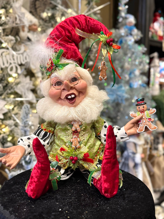 MARK ROBERTS - Medium Gingerbread Cookie Elf 51-64078