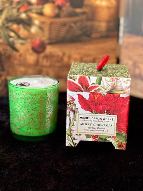 MICHEL DESIGN WORKS MERRY CHRISTMAS BOXED CANDLE