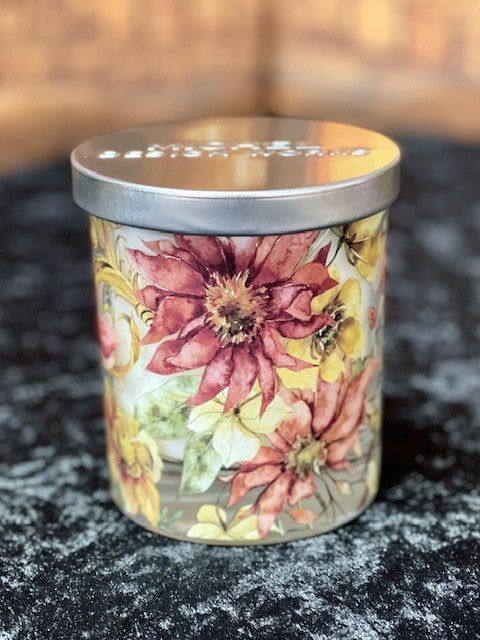 FALL LEAVES & FLOWERS SCENTED CANDLE CANJ364