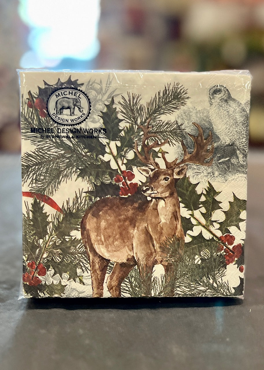 WINTER WOODLAND COCKTAIL NAPKINS PACK OF 20 NAP425