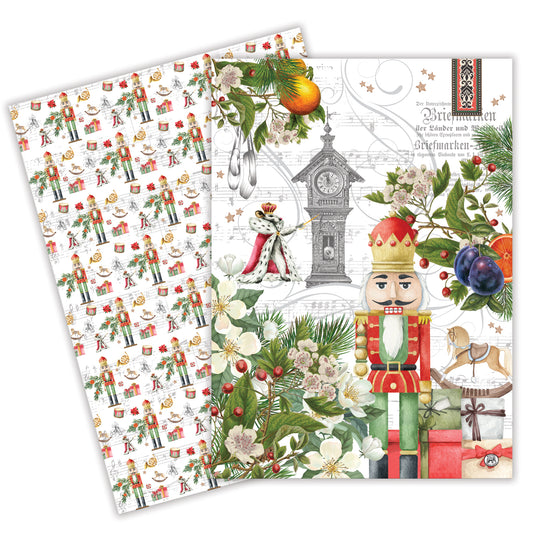 NUTCRACKER SUITE SET OF 2 LARGE TEA TOWELS TOWS426