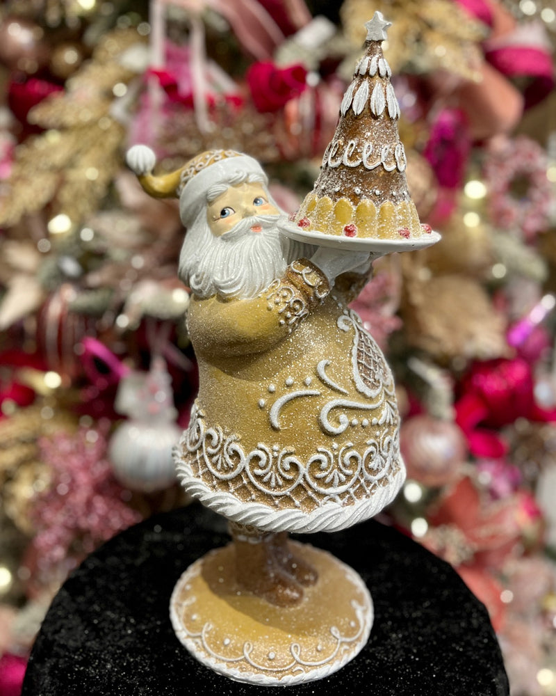 GINGERBREAD BAKING SANTA HOS25-3021