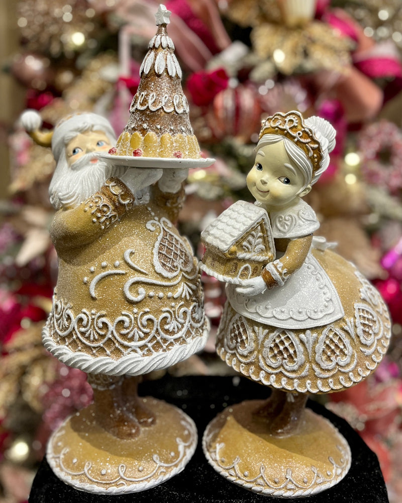 GINGERBREAD BAKING SANTA HOS25-3021