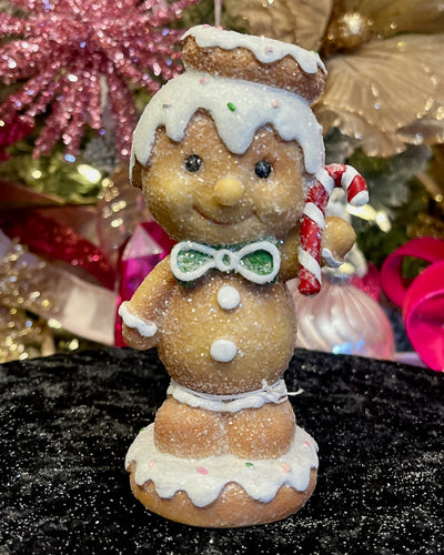 GINGERBREAD BABY WITH DONUT HAT HOS25-7028