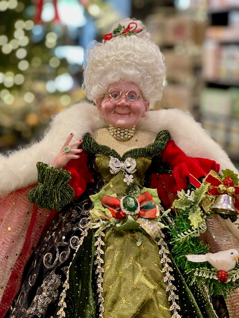 MARK ROBERTS 23INCH BEJEWELLED MRS. CLAUS 51-85724
