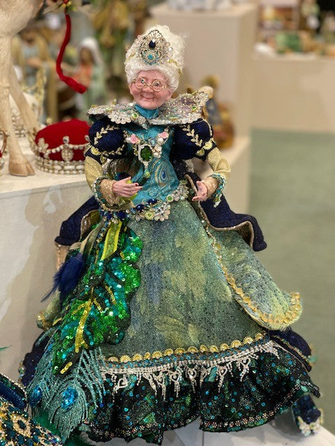 MARK ROBERTS MADAME PEACOCK CLAUS 26INCH 51-23908