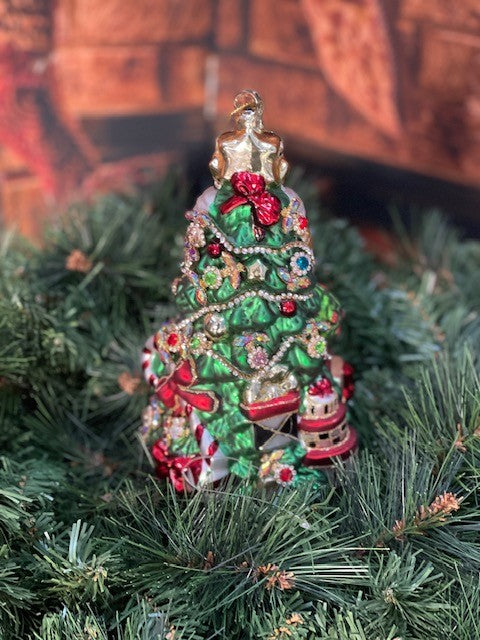 MARK ROBERTS ORNAMENTS JEWELLED RED/GREEN NUTCRACKER HANGING ORNAMENT 38-13448