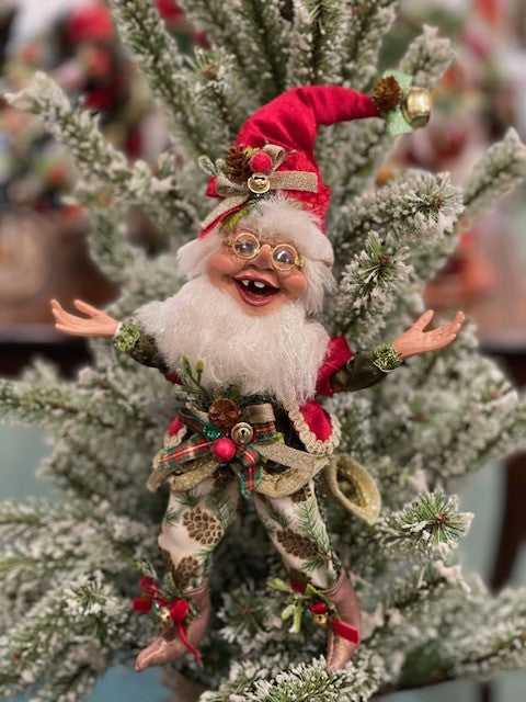 MARK ROBERTS SMALL ELF 11INCH HOLLY & IVY 51-23686