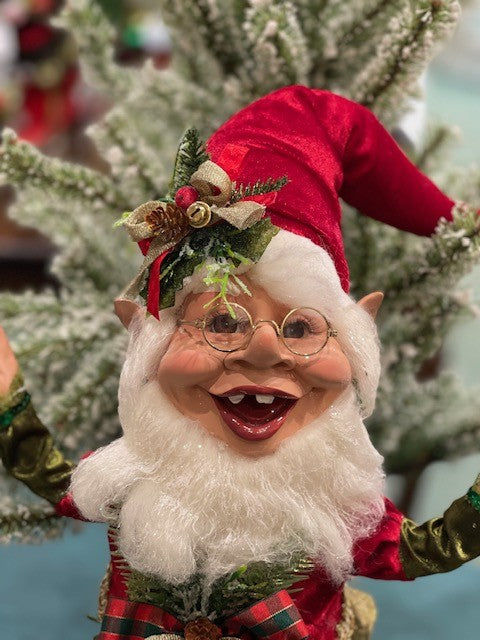 MARK ROBERTS MEDIUM ELF 17INCH HOLLY & IVY 51-23688