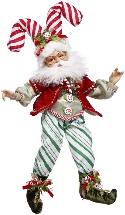 MARK ROBERTS - Medium North Pole Candy Cane Elf 51-64130