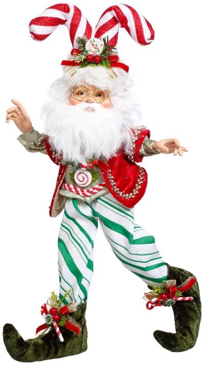 MARK ROBERTS - Small North Pole Candy Cane Elf 51-64128