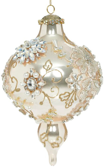 MARK ROBERTS KING'S FEWEL PALE PEACH EXTRA FANCY FINIAL 9 INCH 36-54370