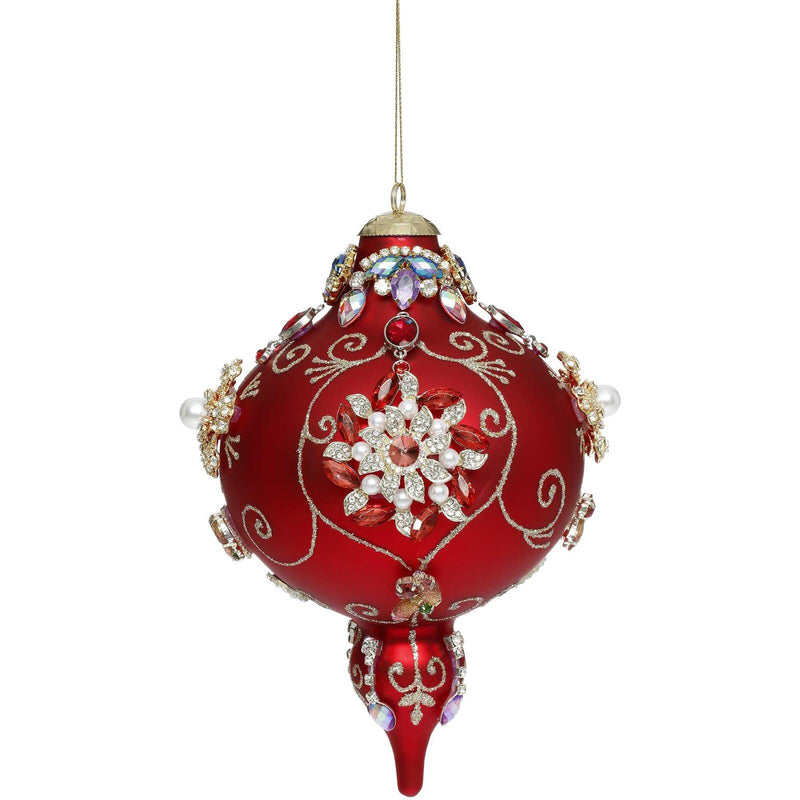 MARK ROBERTS KINGS JEWELS - EXTRA FANCY RASPBERRY FINIAL HANGING ORNAMENT 36-45992