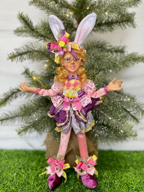MARK ROBERTS SMALL ELFIN 12IN EASTER BONNET GIRL 51-37156