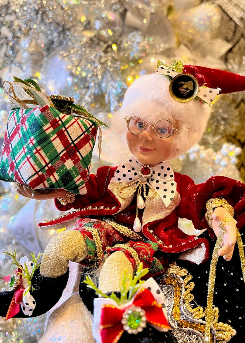 MARK ROBERTS MERRY CHRISTMAS BULL DOG WITH ELF 51-58462