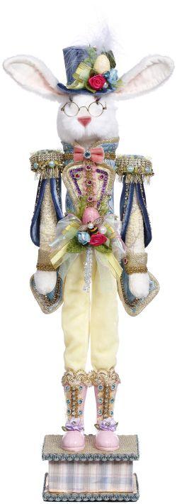 MARK ROBERTS - SMALL RABBIT NUTCRACKER YELLOW 51-63912