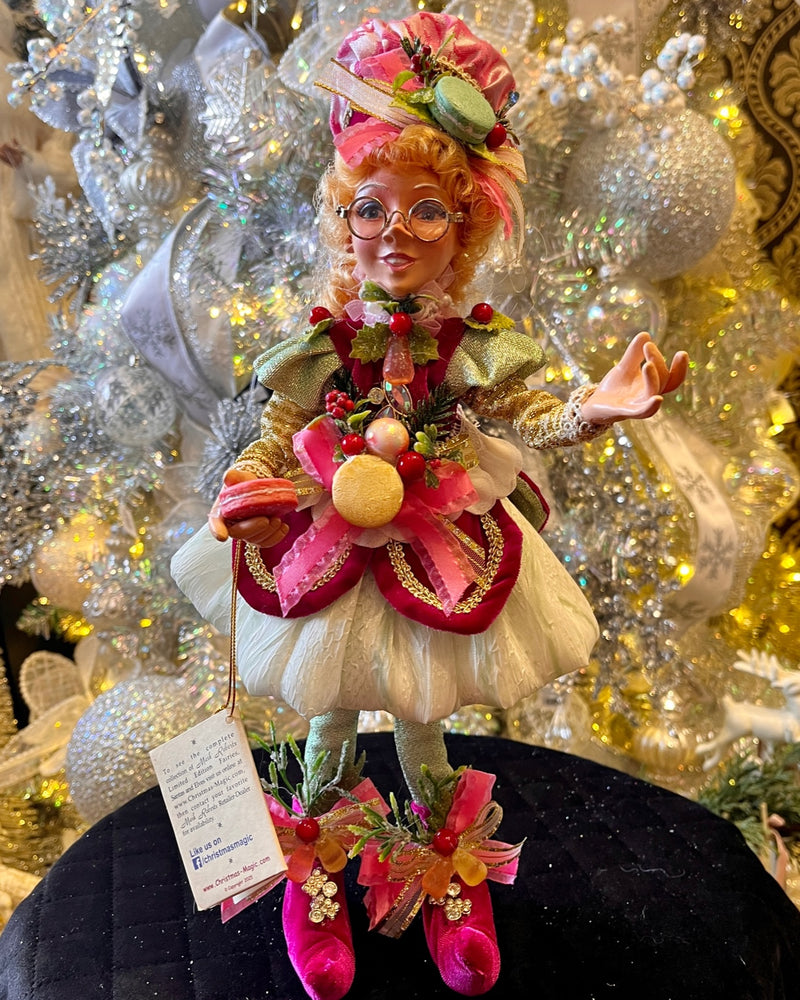 MARK ROBERTS NORTH POLE SMALL PRETTY IN PINK GIRL ELF 51-58636