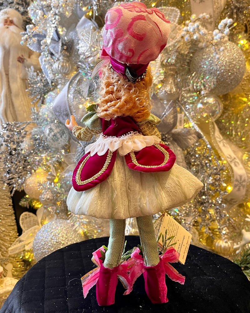 MARK ROBERTS NORTH POLE SMALL PRETTY IN PINK GIRL ELF 51-58636