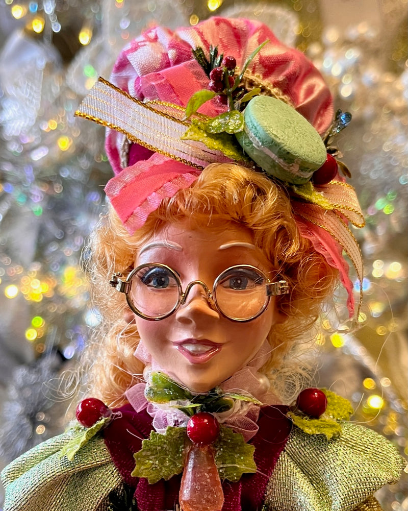 MARK ROBERTS NORTH POLE SMALL PRETTY IN PINK GIRL ELF 51-58636