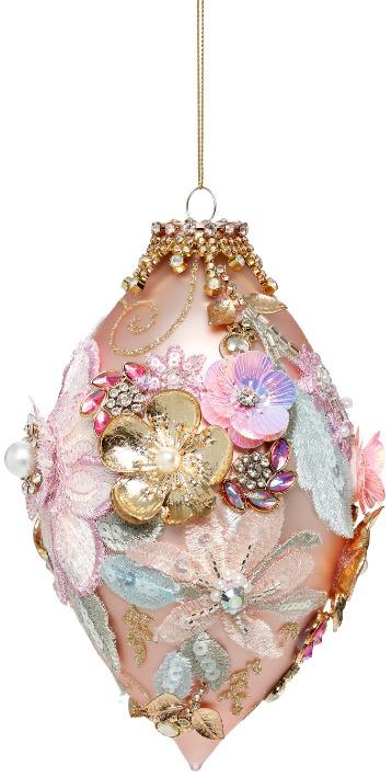 MARK ROBERTS - Pink Kings Jewel Finial Ornament 36-61498
