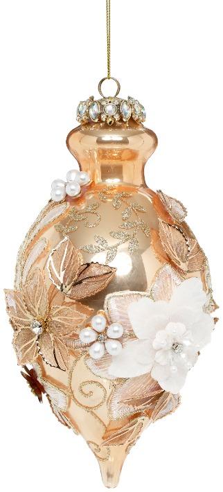 MARK ROBERTS - Gold Kings Jewel Fancy Finial Ornament 36-61502