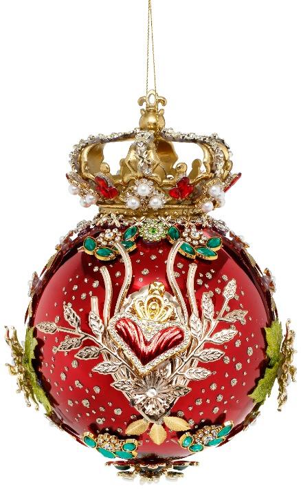 MARK ROBERTS - Red Crown Jewels Ornament 36-61414